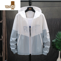 YANXU冰丝防晒衣男士夏季薄款透气连帽钓鱼骑行休闲户外男款夹克外套