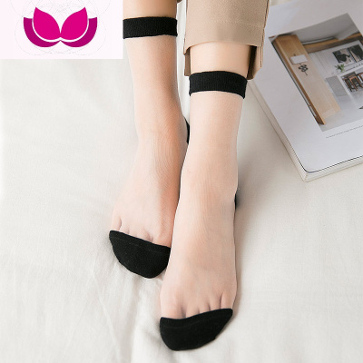 七斓ins风玻璃丝袜子女学院韩国可爱透明玻璃袜隐形袜薄款长袜中筒袜