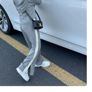 女童秋款套装新款韩系童装连帽衫休闲阔腿裤运动秋季两件套潮