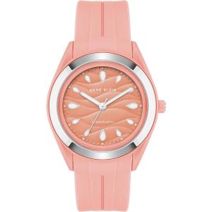 Anne Klein手表女夜光防水石英圆形表盘385毫米海洋塑料表带