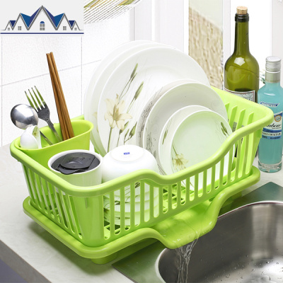 大号加厚塑料厨房碗碟盘子餐具沥水收纳篮水边滴水晾碗架 三维工匠收纳层架