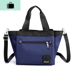 日韩新款单肩包女两用手提斜挎包时尚潮流小款多口袋防水牛津布包NEW LAKE女斜挎包