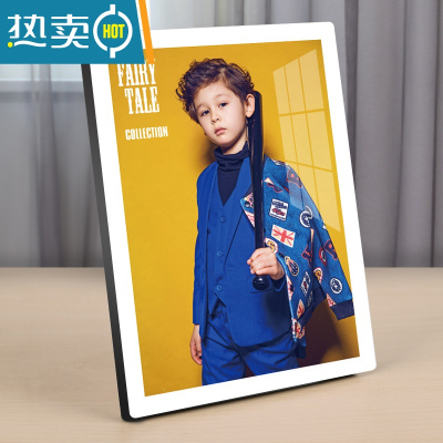 敬平洗照片做成相框挂墙大韩水晶婚纱照相片放大儿童摆台加定制九宫格 大韩水晶(留白) 40寸 (挂墙)