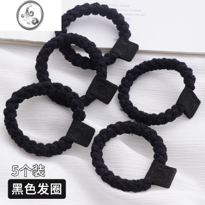 JiMi扎头绳发圈2023年新款女简约扎头发橡皮筋头饰高弹力耐用发绳皮套