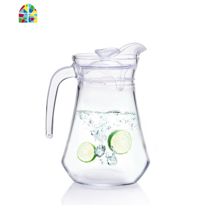 冷水壶玻璃水杯大容量玻璃杯套装杯子家用凉水壶茶壶 FENGHOU 6只矮圆口八角