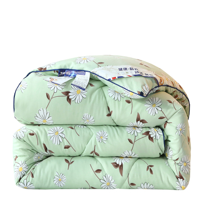 黛格轻奢简约北欧秋冬磨毛水洗棉冬被立体羽丝绒被芯夏凉被空调被单双人薄被子被芯冬被家纺床上用品
