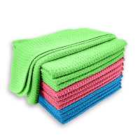 敏胤 M3030A 菠萝格抹布3条/包 绿+红+蓝