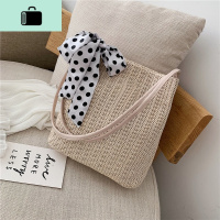 夏季编织包女2020新款韩版洋气休闲单肩包时尚女包编质感水桶包NEW LAKE女士单肩包