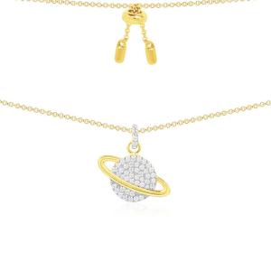 原装进口apm Monaco黄金色星球项链女毛衣链925银AC3917OXY AC3917OXY