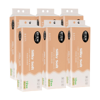 舒可乐 细韧绵柔 72卷/6提家用卫生卷纸 五层加厚柔软舒适湿水不易破实惠装纸巾原生木浆无芯手纸纸巾 母婴可用