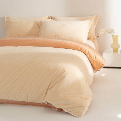 2026新款牛奶绒床上四件套冬季婴儿绒双面加厚珊瑚绒被套床上用品