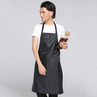 时尚家用厨房pvc防水防油围裙男女餐厅服务员工作洗车定制印logo