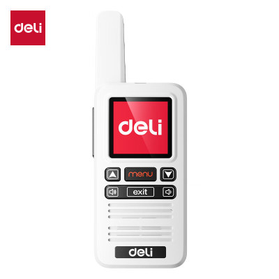 得力(deli)DLS316公网对讲机5000公里 全国通话插卡免续费全网通物业酒店户外滑雪318车队自驾游物流手台 白