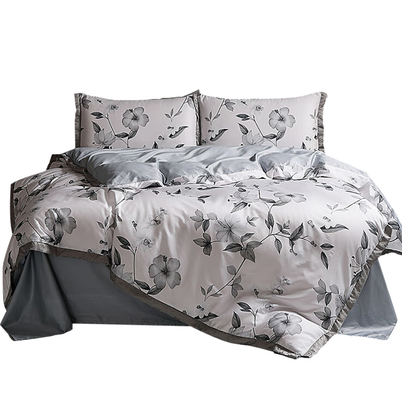 洁丽雅四件套细腻丝滑柔软舒适软糯贴身新疆长绒棉高织套件JLY-YHK302