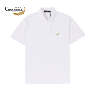 鳄鱼恤CROCODILE 男装夏季新品 商务休闲经典简约短袖polo衫多色可选 顺丰发货 BA-53402