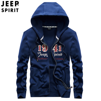 JEEP吉普连帽卫衣2021春秋季新款男士运动男装薄款宽松中青年外穿上衣FJ9698