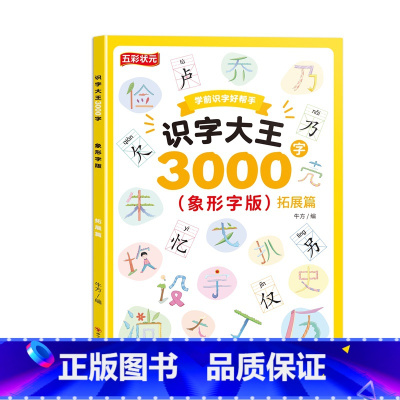 象形字版拓展篇 [正版]识字书幼儿认字神器识字大全幼儿园学前启蒙看图入门识字大王3000字幼儿识字启蒙认知认字卡片识字卡