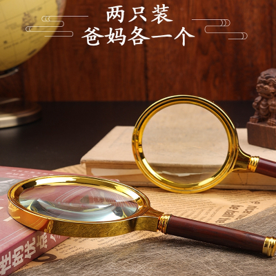  闪电客放大镜老人阅读高清儿童科学观察昆虫探索自然手持手机维修便携式高倍放大镜鉴定 多功能扩大
