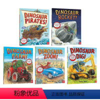 [正版]超级恐龙系列5册英文原版 Dinosaur Farm/Zoom/Dig/Rocket/Christmas 格林