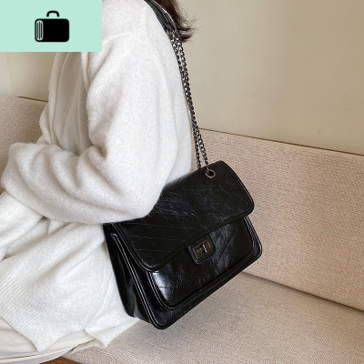 高级感质感包包女包2020春夏新款潮韩版百搭斜挎包时尚链条单肩包NEW LAKE女斜挎包
