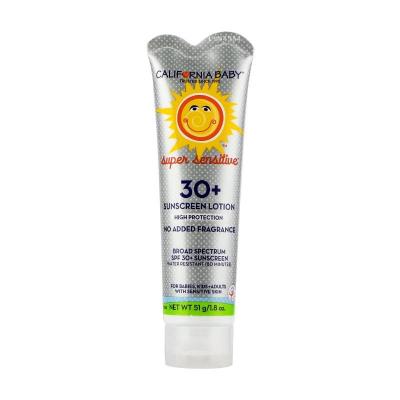 原装进口美国 CaliforniaBaby加州宝宝 儿童成人防晒霜SPF30 无香型 51g