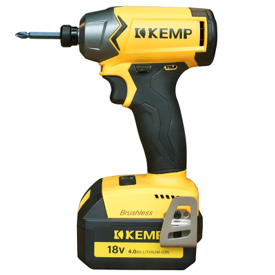 KEMP肯普C-BIP-P41-R24T350-KS扳手18V 无刷 1/2" 方头 350Nm 枪型冲击式充电起子组套 黄色