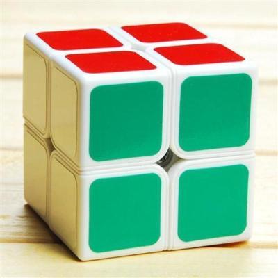 二阶三阶四阶魔方玩具学生儿童顺滑234阶速拧益智比赛专用方二阶白底