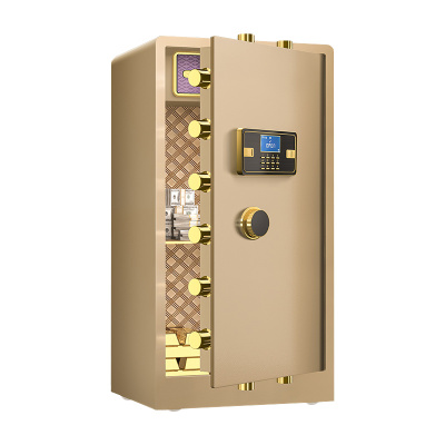 臻远ZY-NW-BXGS-51全钢实心保险柜办公防盗保险箱 高100cm金色电子款