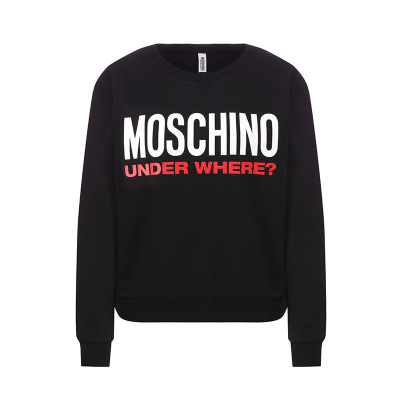 MOSCHINO/莫斯奇诺2020年春夏新款女士棉质印花长袖套头卫衣冬季A171490040555