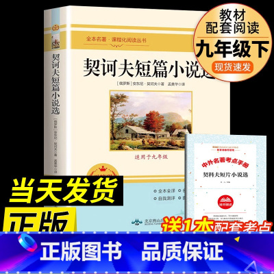 [配套人教版]契诃夫短篇小说选 [正版]九年级2册 简爱和儒林外史吴敬梓原着完整版必读初三课外书初中课外阅读书籍上册下册