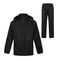 TTYOOP SJ-1801 分体式雨衣雨裤套装XL 牛津布1.00 件/套(计价单位:套)藏青色