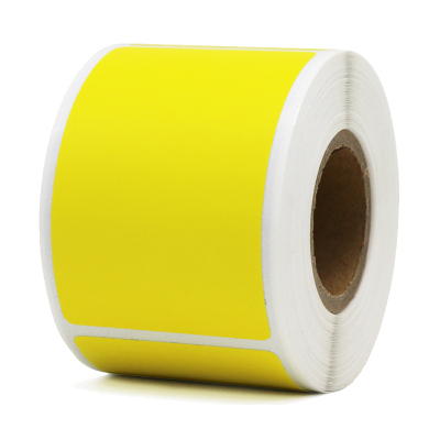 佰纳瑞(BAINARUI) BNR-B039 打印标签纸颜色:黄色 尺寸:38mm*60mm 单位:250片/卷