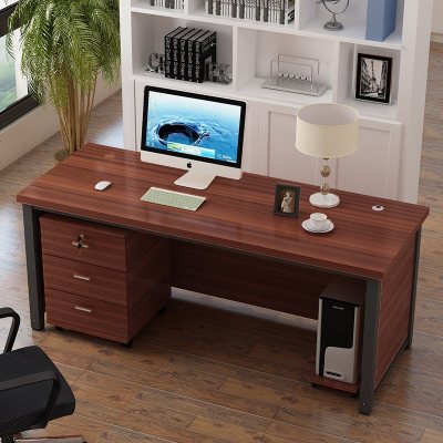 简约现公桌家用经济型电脑书桌台式老板职员写字桌子员工桌