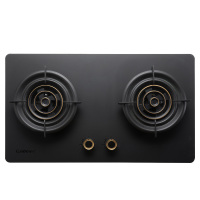 康宝燃气灶(天然气) 家用聚能三环火5.2KW 嵌入式台式两用灶具 黑色磨砂闪金钢化玻璃面板灶具JZT-Q252-Y5