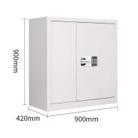 易企采 单节保密柜 国保锁带抽钢制档案资料文件柜 42*90*90CM 单位:台