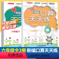 六年级上下2册 小学六年级 [正版]新版 新编口算天天练六年级上下2册小学生计算能手练习册数学口算题卡心算估算速算每日一