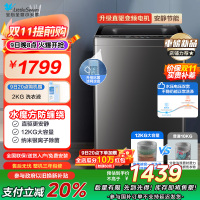 小天鹅(LittleSwan)波轮洗衣机全自动 12公斤大容量水魔方防缠绕银离子除菌深层除螨直驱变频TB120M08DT