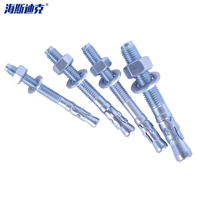 海斯迪克 HK-541 强力车修壁虎W12.27螺栓 碳钢蓝白锌电梯用 M12×120 (P1.75) 40个