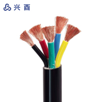 兴酉 铜芯通用软电缆 RVVZ-4*70+1*35平方 米