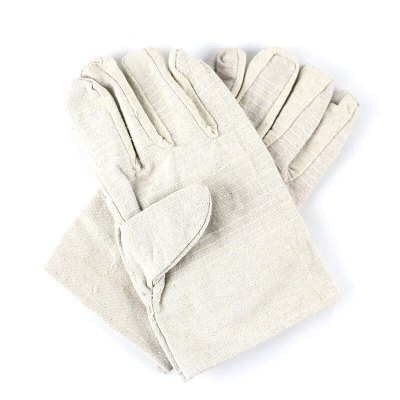 建玖 白色双层帆布手套 24线款(单位:双)