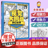 视觉大挑战 梦幻世界 3-10岁儿童视觉挑战益智游戏书 幼儿专注力训练宝宝左右脑开发早教书 学前益智启蒙培养专注力书籍