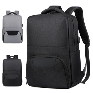 心梦同行跨境双肩款商务背包 大容量双肩包多功能纯色电脑包商务通勤双背男女通用 6332/个