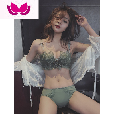 七斓设计师原创安娜蜜语美背内衣女无钢圈聚拢蕾丝文胸加厚小胸罩