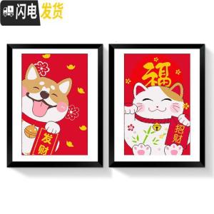 三维工匠猫十字绣2019线绣新款卡通动物小狗手工自绣喜 [埃及棉4股][满绣-8372猫][尺寸40x50厘米]