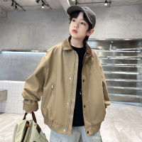 男童春装外套2026新款大童春季上衣帅气男孩儿童春秋款工装夹克潮