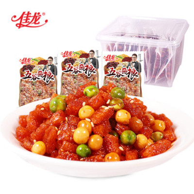 佳龙五谷杂粮辣条麻辣儿时豆皮干素肉小吃货校园宿舍小零食辣条