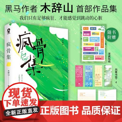 正版图书疯骨集 木辞山 文学随笔作品集金句频出百万点赞等一切风平浪静一天中我清醒三次 现代文学小说