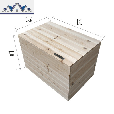 实木箱子拼床定制可移动榻榻米组合大木箱长方形加宽拼接床储物箱 三维工匠