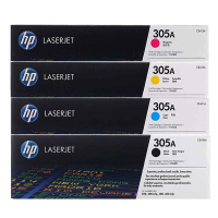 惠普(HP)CE410A 305a硒鼓原装M351a M451dn M475dn M375nw墨盒 305A硒鼓四色套装