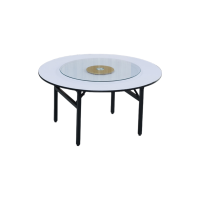 金佑莱餐桌(可定制)个(1.5米圆桌+0.9米转盘 含桌架)